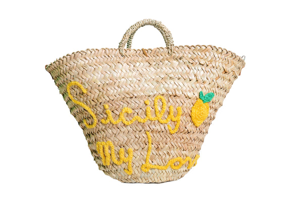 SICILY MY LOVE BASKET BAG