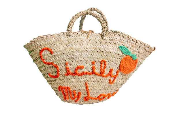 SICILY MY LOVE BASKET BAG